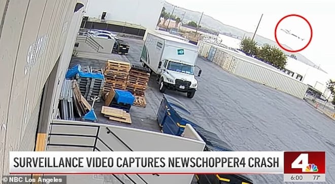 Vídeo revela novas imagens da queda de helicóptero de TV em Los Angeles