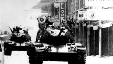 A still from The Battle of Chile.