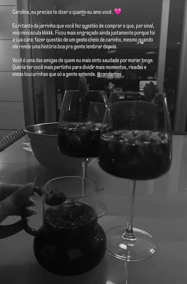 Irmã de Neymar, Rafaella Santos se declara para ex-cunhada: "Sinto saudade"