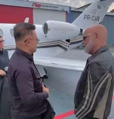 Rick, da dupla com Renner, e o empresário Bruno Avelar estão no helicóptero desaparecido em SC Foto: Instagram @ricksollo1 / Jogada10