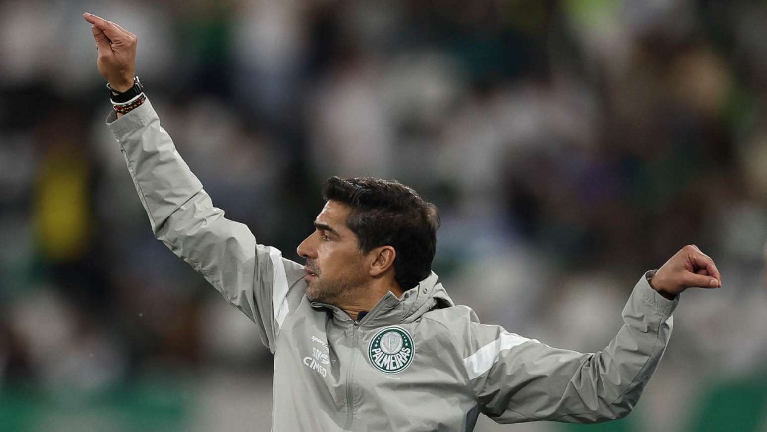 Abel Ferreira, t&eacute;cnico do Palmeiras, durante partida do Brasileir&atilde;o