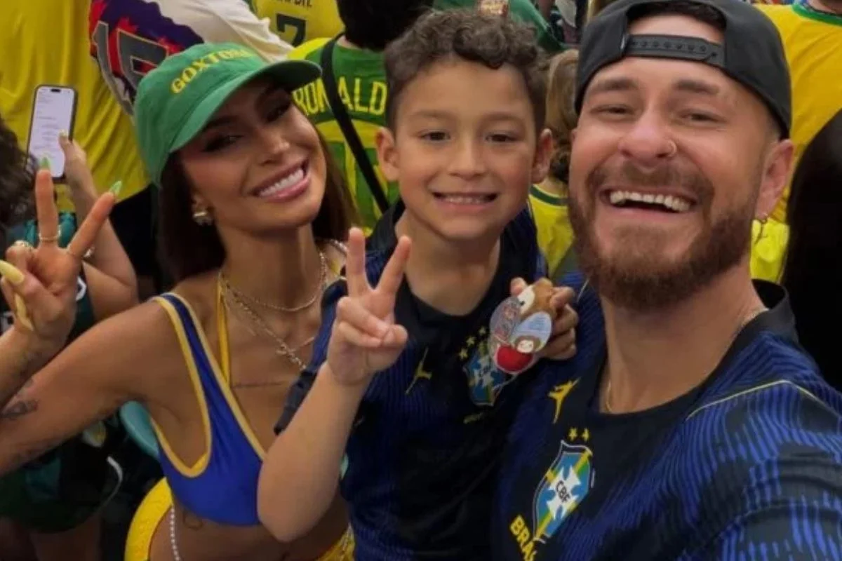 Foto colorida de Bianca Andrade, Cris e Fred Bruno - Metrópoles