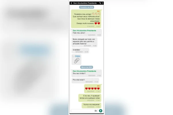"Fala, meu amor": mensagens mostram proximidade entre Alcolumbre e Vorcaro