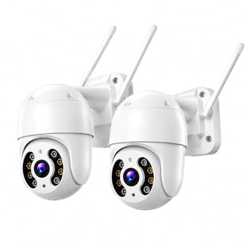 Kit com 2 Câmeras de Segurança Wi-Fi Externa IP A8
