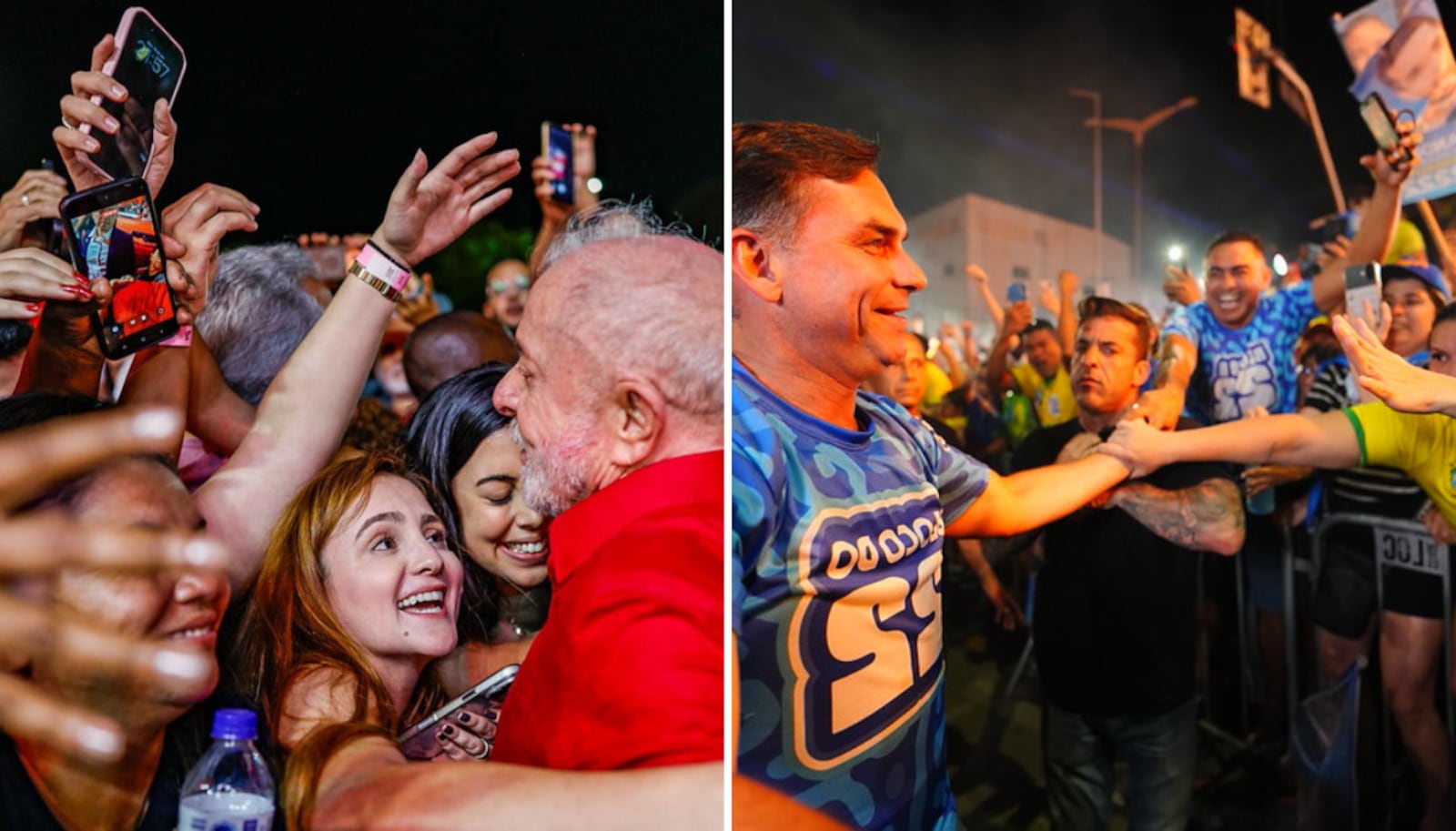 Lula e Flávio aumentaram tom de campanha com críticas mais incisivas sobre o outro Montagem R7: Ricardo Stuckert/ Campanha Lula - 16.09.2026; Vittor Sales/ Divulgação Campanha Flávio Bolsonaro - 15.09.2026
