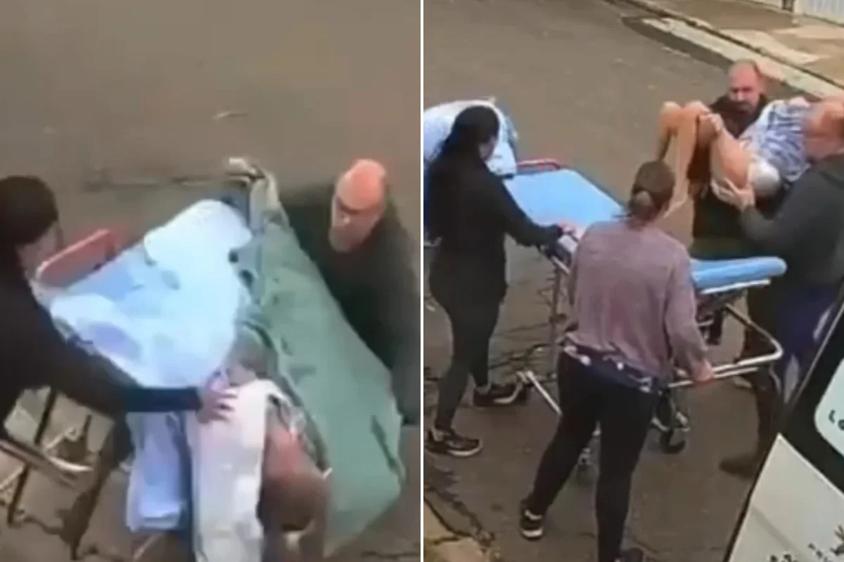 Paciente que caiu de maca durante transporte para ambulância morre em MG