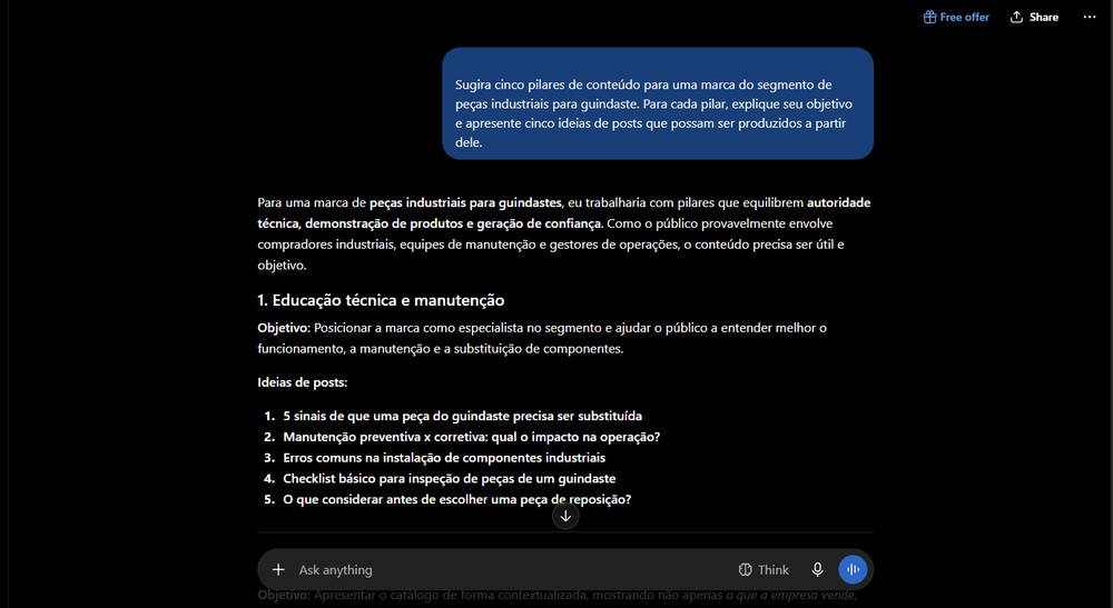 Criação de pilares de marca auxilia na produção de futuras peças de marketing — Foto: Reprodução/Gabriel Pereira