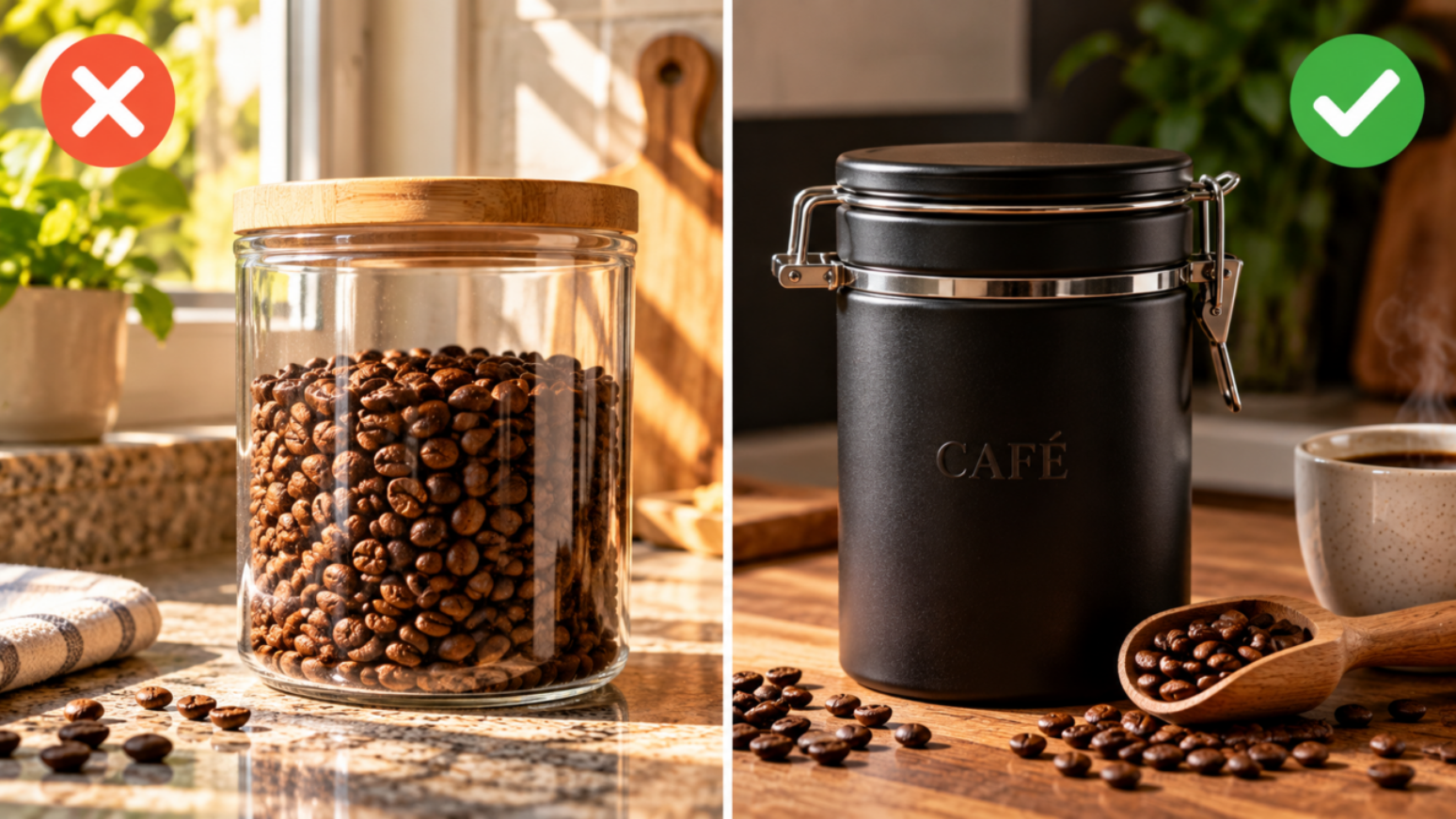 Pote transparente prejudica a conserva&ccedil;&atilde;o do caf&eacute;? Saiba por que a luz, a umidade e o oxig&ecirc;nio alteram o aroma e o sabor da bebida.