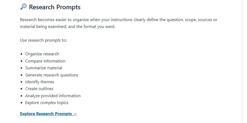 Prompts para pesquisa no Promptenza — Foto: Diedrich Bader/TechTudo