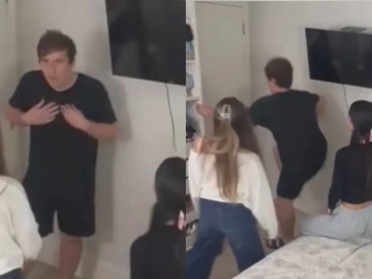 Jovem é desmascarado por namoradas e entra em desespero ao ser confrontado