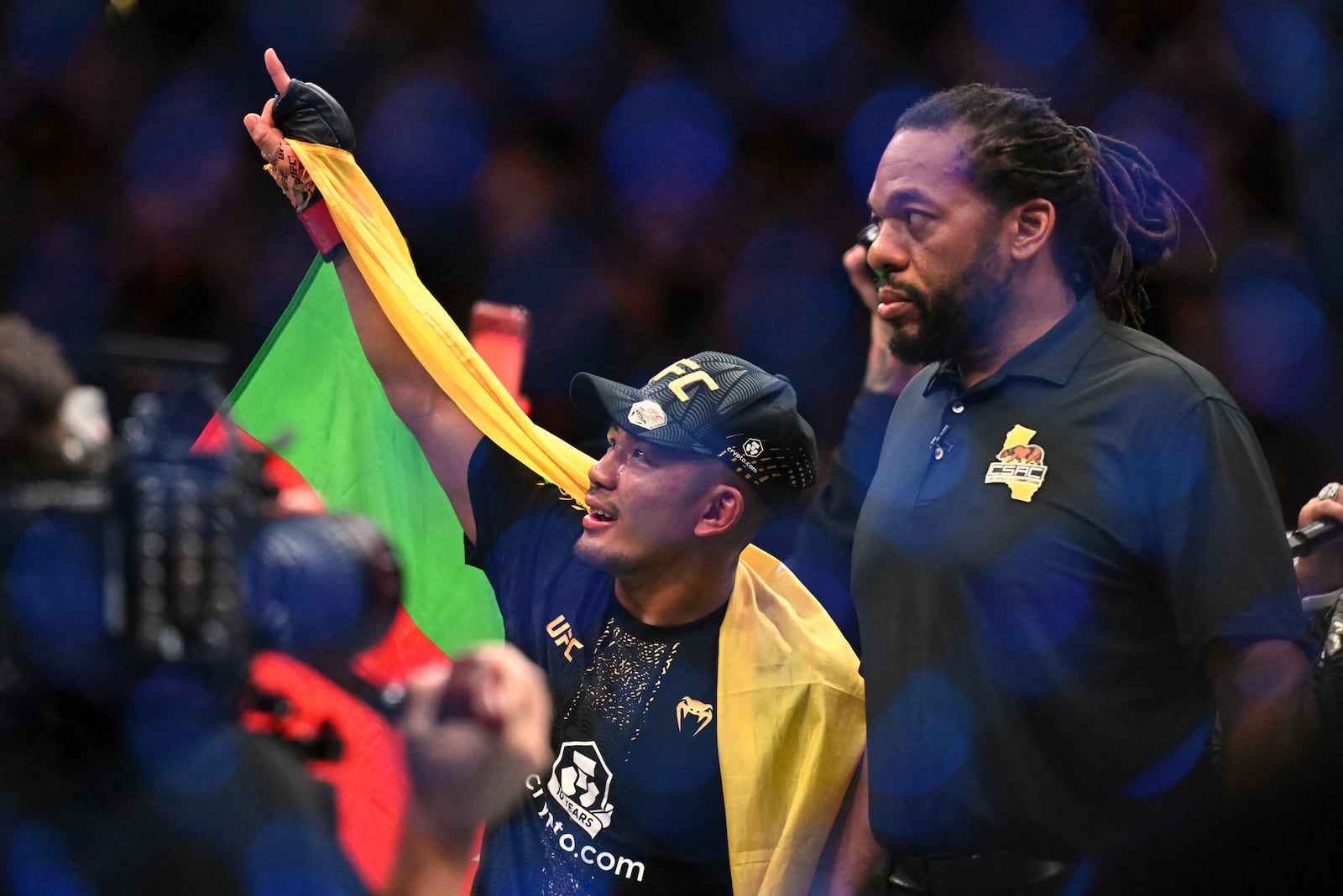 Joshua Van venceu Alexandre Pantoja pela disputa do cinturão dos moscas Griffin Hooper-Imagn Images/Reuters - 19.09.2026