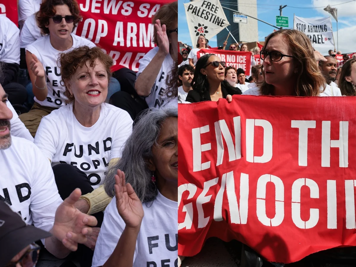 Susan Sarandon e Hannah Einbinder são presas em protesto contra Netanyahu