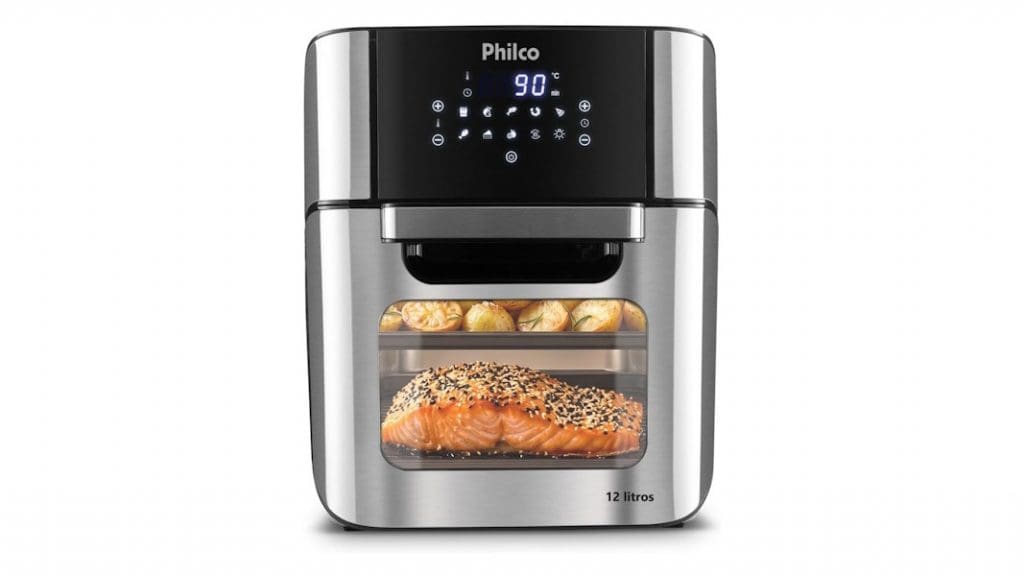 Air fryer Philco: saiba se modelo com 12 L de capacidade e vidro frontal vale a pena