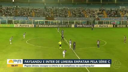 Paysandu e Inter de Limeira empatam na Série C
