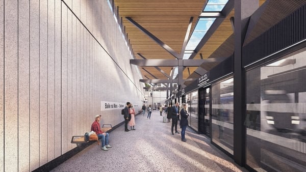 An impression of the Seatown MetroLink station