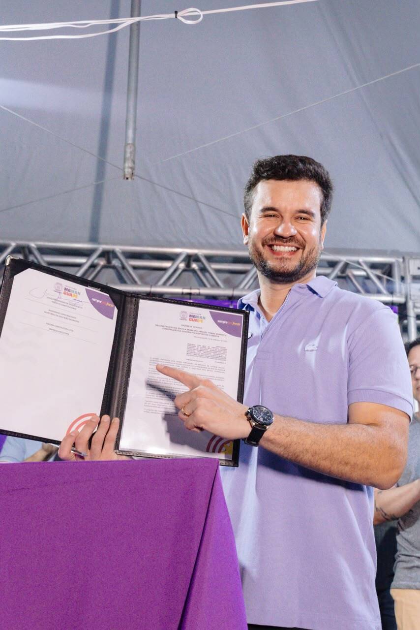 EDUCAÇÃO PRA FRENTE: Prefeito Joaquim assina ordem de serviço para reforma e ampliação da Escola Miguel Tomaz