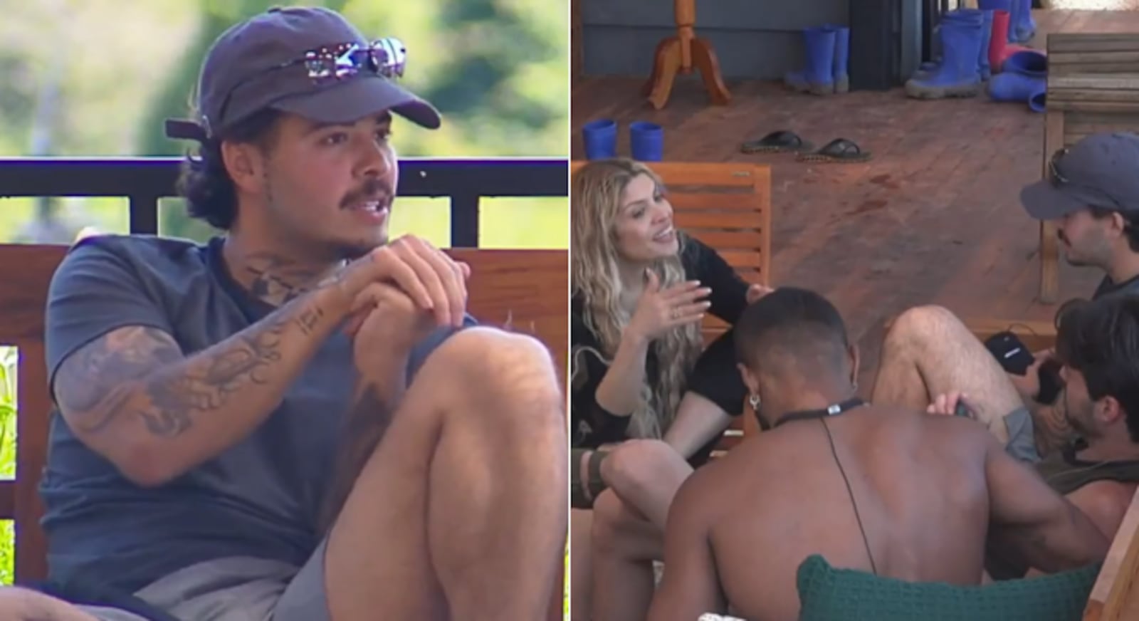 Jottapê alegou que viu Darlin poucas vezes fora do reality Reprodução/RecordPlus