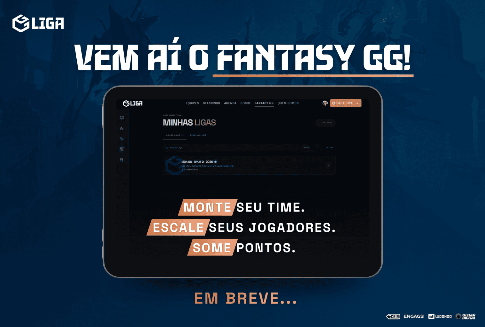 Fantasy GG chega em outubro: entenda como montar seu time no CELOL A e na VPL A