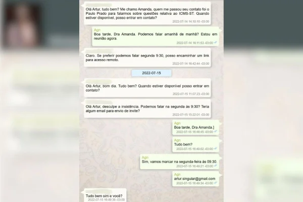 Ex-fiscal da Máfia do ICMS adiantou a advogada mudança em regra tributária
