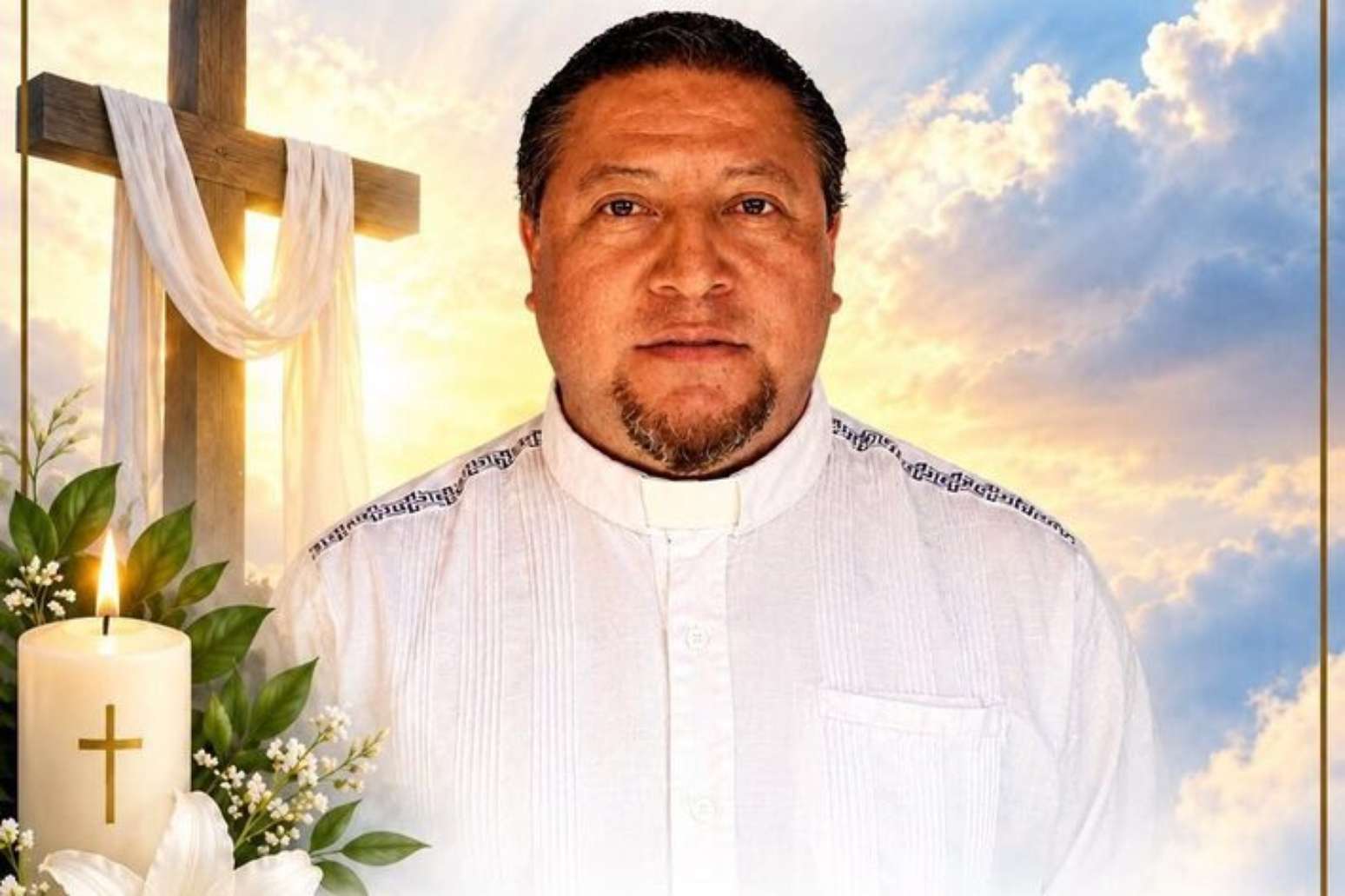O sacerdote Rom&aacute;n de la Cruz Hern&aacute;ndez foi morto a tiros.