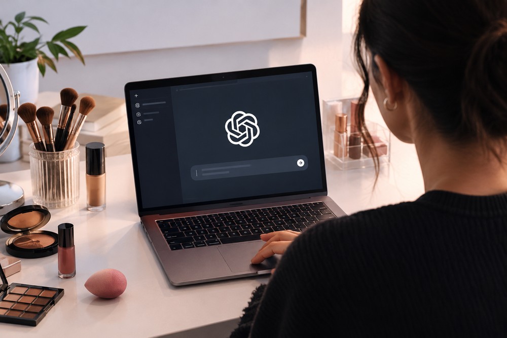 ChatGPT usa inteligência artificial para criar um guia personalizado de maquiagem a partir de uma foto — Foto: Imagem gerada por IA/OpenAI