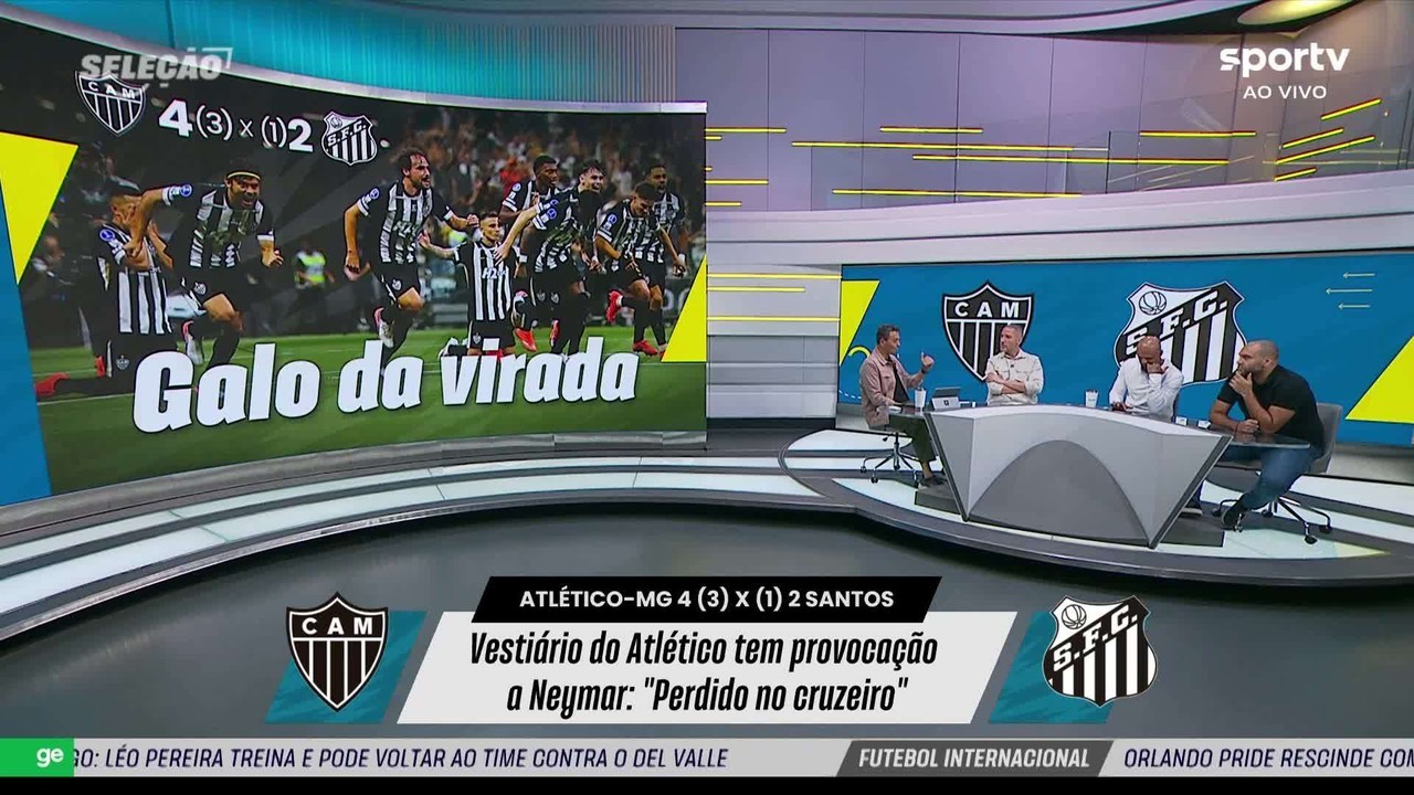 Felipe Melo comenta provocações da torcida do Galo a Neymar: "Tem que sacanear mesmo"