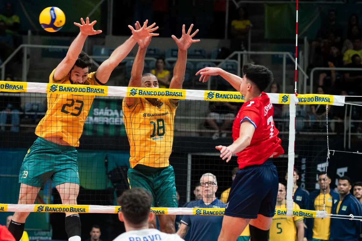 Na estreia do Sul-Americano de Vôlei, Seleção Brasileira vence Chile no RJ