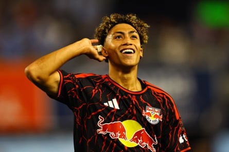 New York City FC v Red Bull New York, United States - 18 Sep 2026Red Bull New York forward Julian Hall #16 celebrates a goal in front of Red Bull fans during a Major League Soccer match at Yankee Stadium in the Bronx, on September 18, 2026. New York City FC v Red Bull New York, United States - 18 Sep 2026