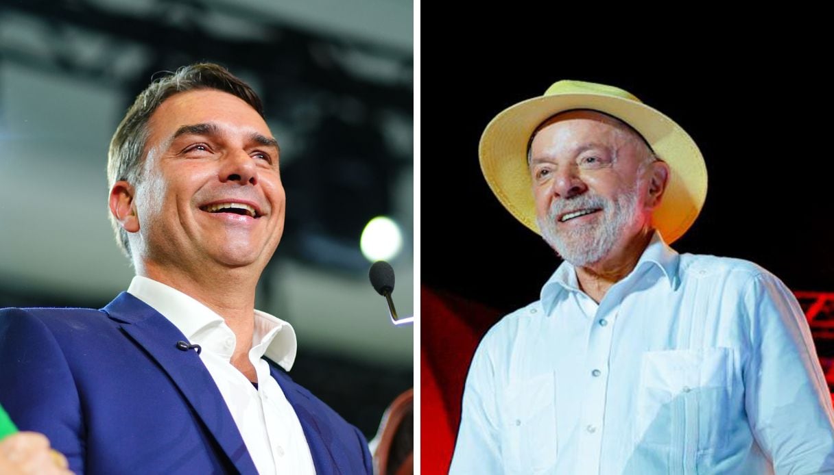 Real Time: em SP, Flávio Bolsonaro tem 41% das intenções de voto, e Lula, 35%, no 1º turno