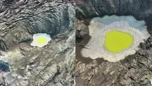 Penjelasan Ahli Soal Kawah Anak Krakatau Mirip Telur Ceplok
