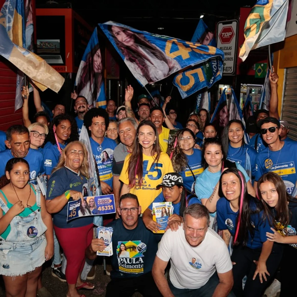 "Temos que votar no que a gente acredita", diz Paula Belmonte a apoiadores