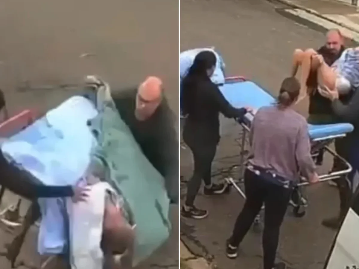 Paciente que caiu de maca durante transporte para ambulância morre em MG