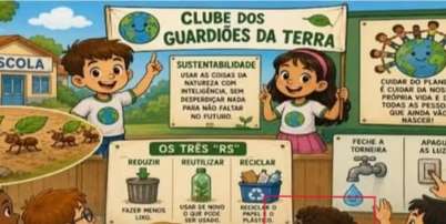 Atividade distribuída pela Prefeitura de Itapecerica da Serra a alunos do 3º ano mostra menino negro dentro de lixeira em ilustração. Foto: Reprodução/TV Globo