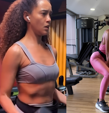 Taís Araújo, aos 47 anos hoje, sobre rotina de exercícios: 'Treinar o corpo, do jeito que dá, também faz parte do nosso plano de independência'. Foto: Reprodução/Instagram / Purepeople
