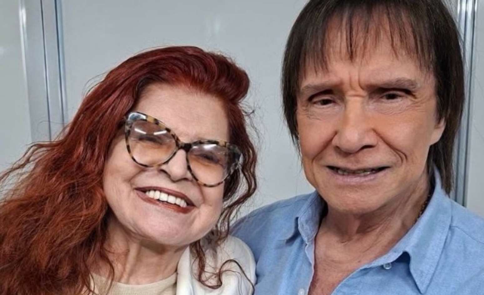 Leiloca Neves e Roberto Carlos em reencontro no Rio