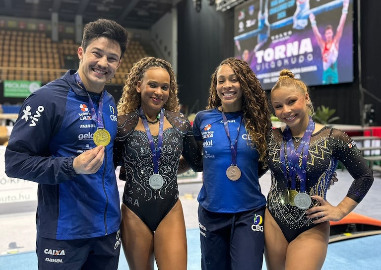Ginástica: Flávia Saraiva e Rebeca Andrade fazem dobradinha na trave; Nory fica com o ouro na barra