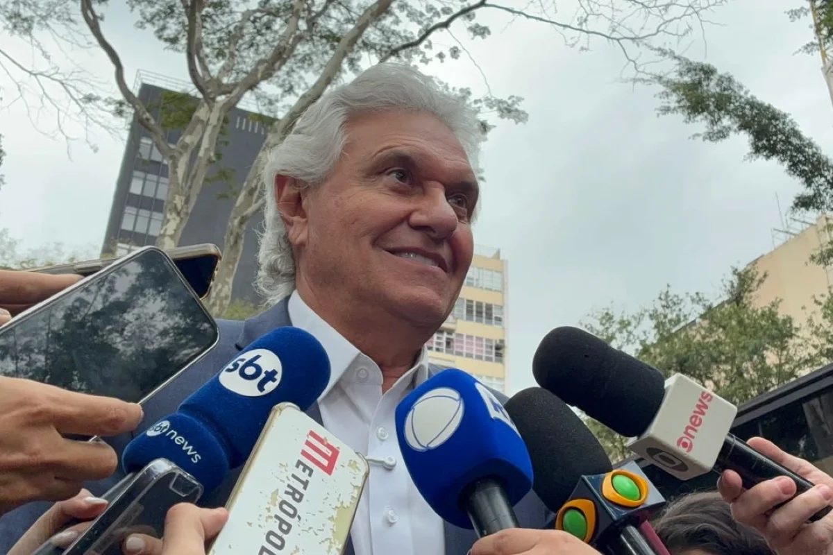 Imagem colorida de Ronaldo Caiado em agenda em São Paulo. Metrópoles