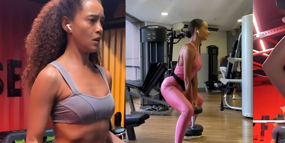 Ta&iacute;s Ara&uacute;jo, aos 47 anos hoje, sobre rotina de exerc&iacute;cios: 'Treinar o corpo, do jeito que d&aacute;, tamb&eacute;m faz parte do nosso plano de independ&ecirc;ncia'. Foto: Reprodu&ccedil;&atilde;o/Instagram / Purepeople