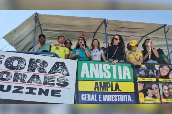 Durante ato, Bia Kicis critica atuação do STF: "Supremo hoje está em xeque"