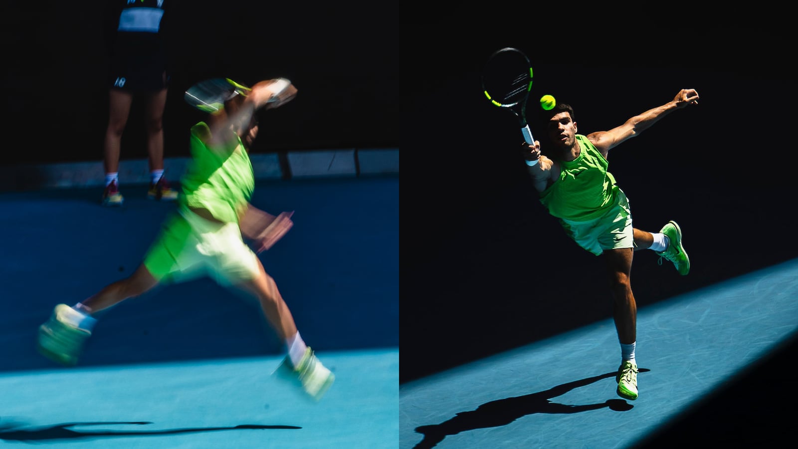 Fotos de Carlos Alcaraz no Australian Open que foram publicadas na revista norte-americana Time Arquivo pessoal/Felipe Figueiredo