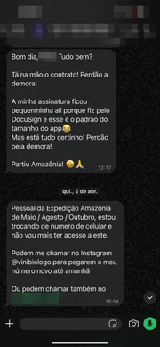 Vini Biólogo é acusado de calote em pacotes de viagem para a Amazônia - imagem 2