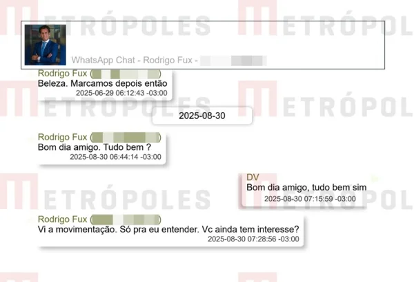 Filho de Fux ofereceu “tapete vermelho” a Vorcaro