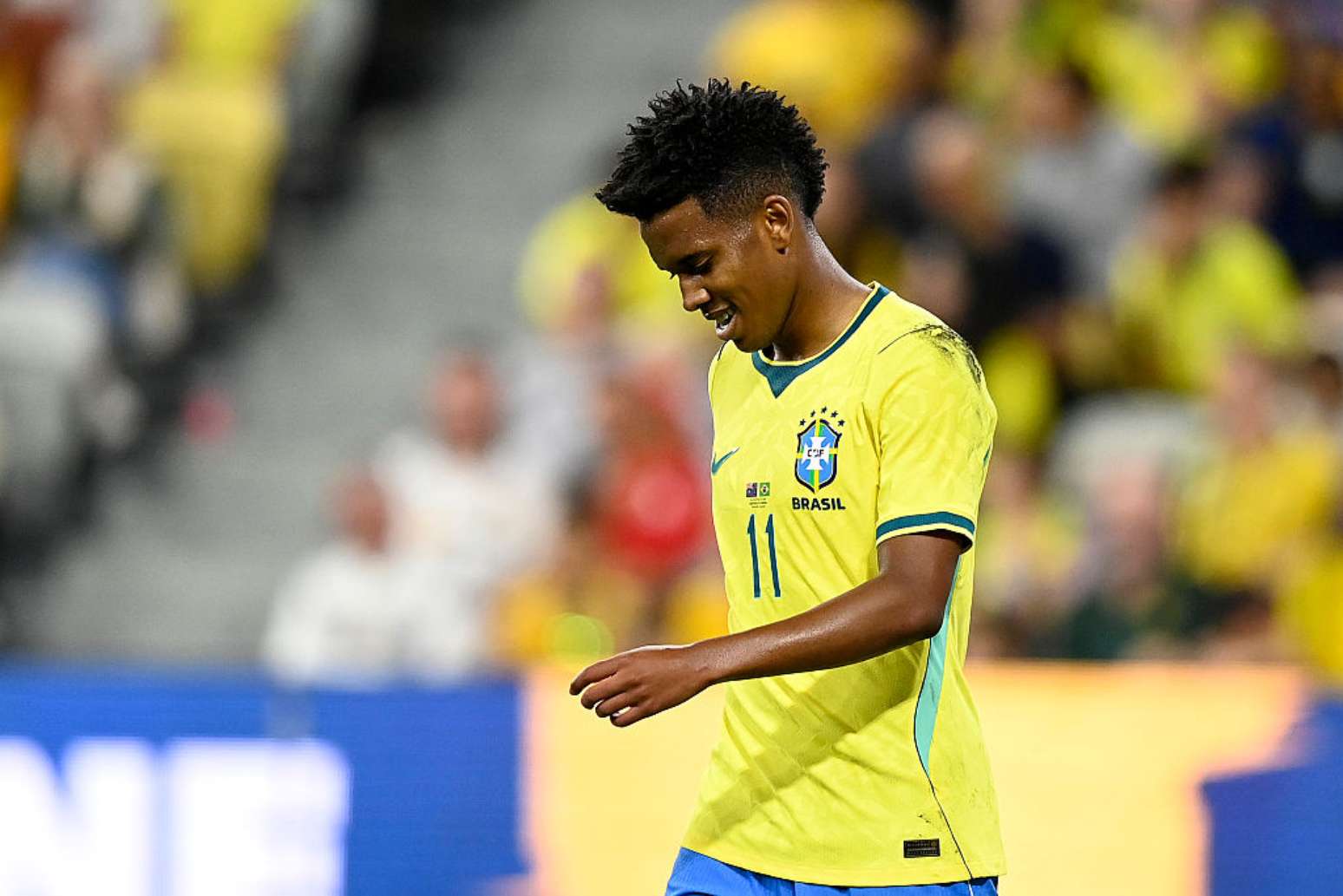Est&ecirc;v&atilde;o no duelo amistoso entre Brasil e Austr&aacute;lia