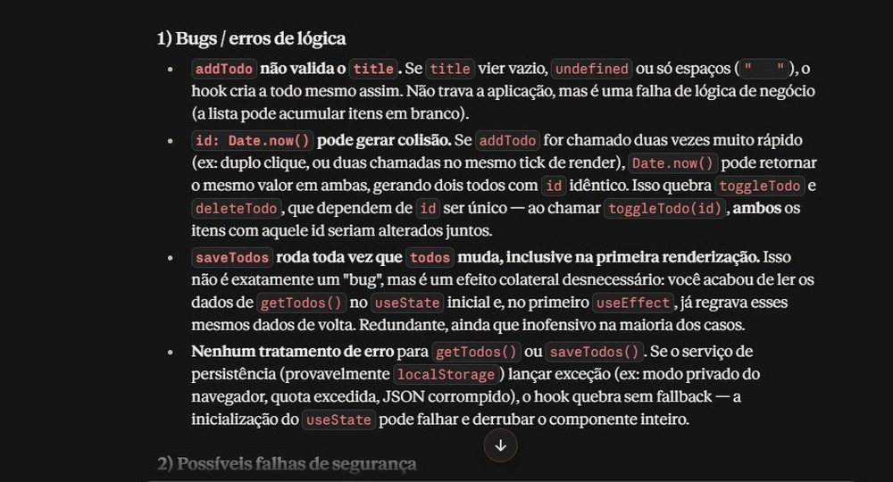 O usuário pode usar o Claude para analisar todo o código gerado previamente pelo ChatGPT — Foto: Diedrich Bader/TechTudo