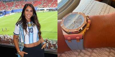 Esposa de Messi, Antonela Roccuzzo ostenta rel&oacute;gio de R$ 242 mil e se declara para o marido &mdash; Foto: Reprodu&ccedil;&atilde;o/Instagram / Contigo