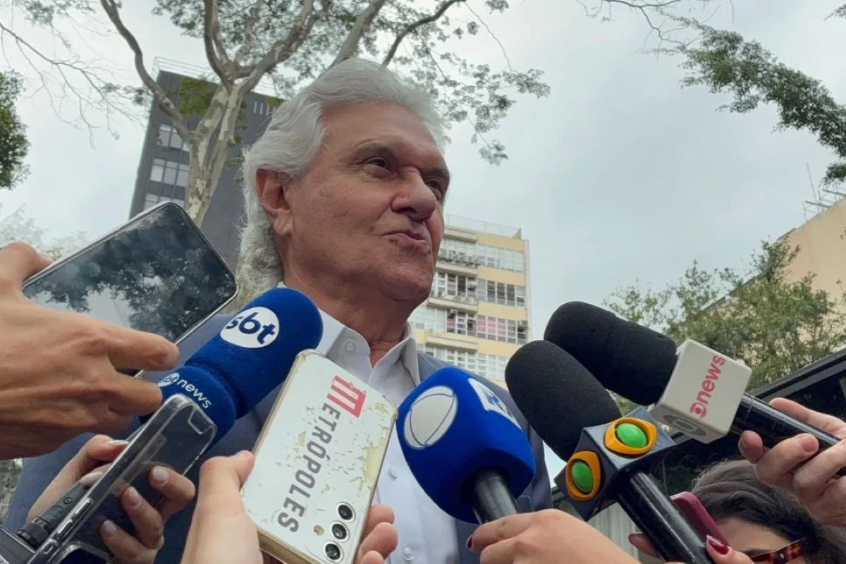 "O PT é conivente com as facções", diz Caiado em caminhada na Av. Paulista