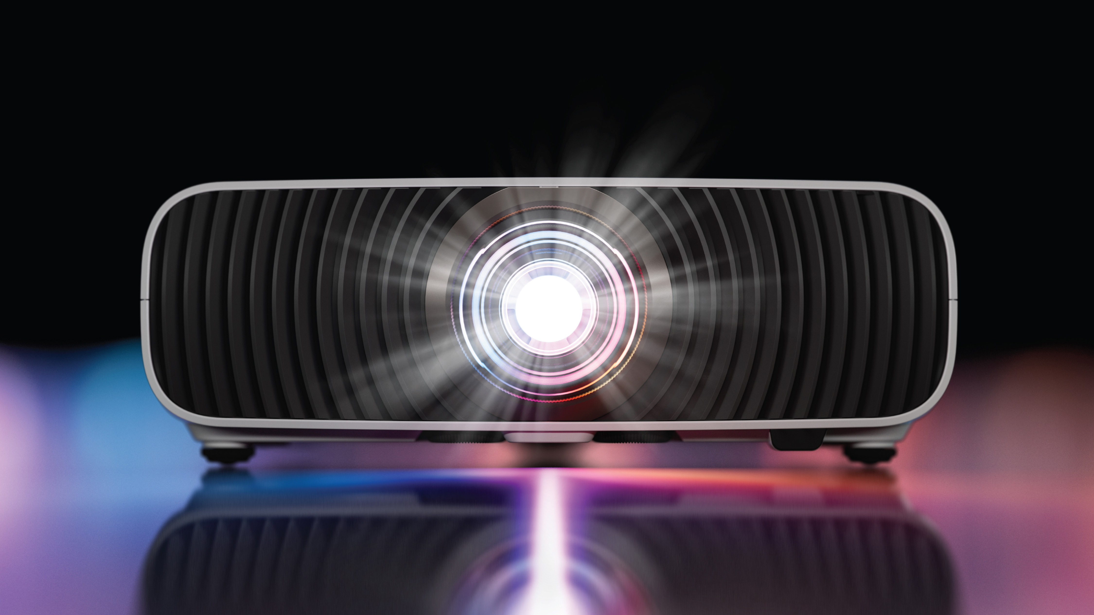 The front of an Epson LS7500 on a shiny background.