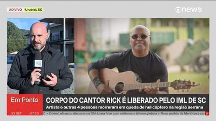 Corpo do cantor Rick é liberado pelo IML em Santa Catarina