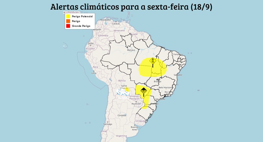 Tempestades voltam a ganhar força no Sul nesta sexta-feira
