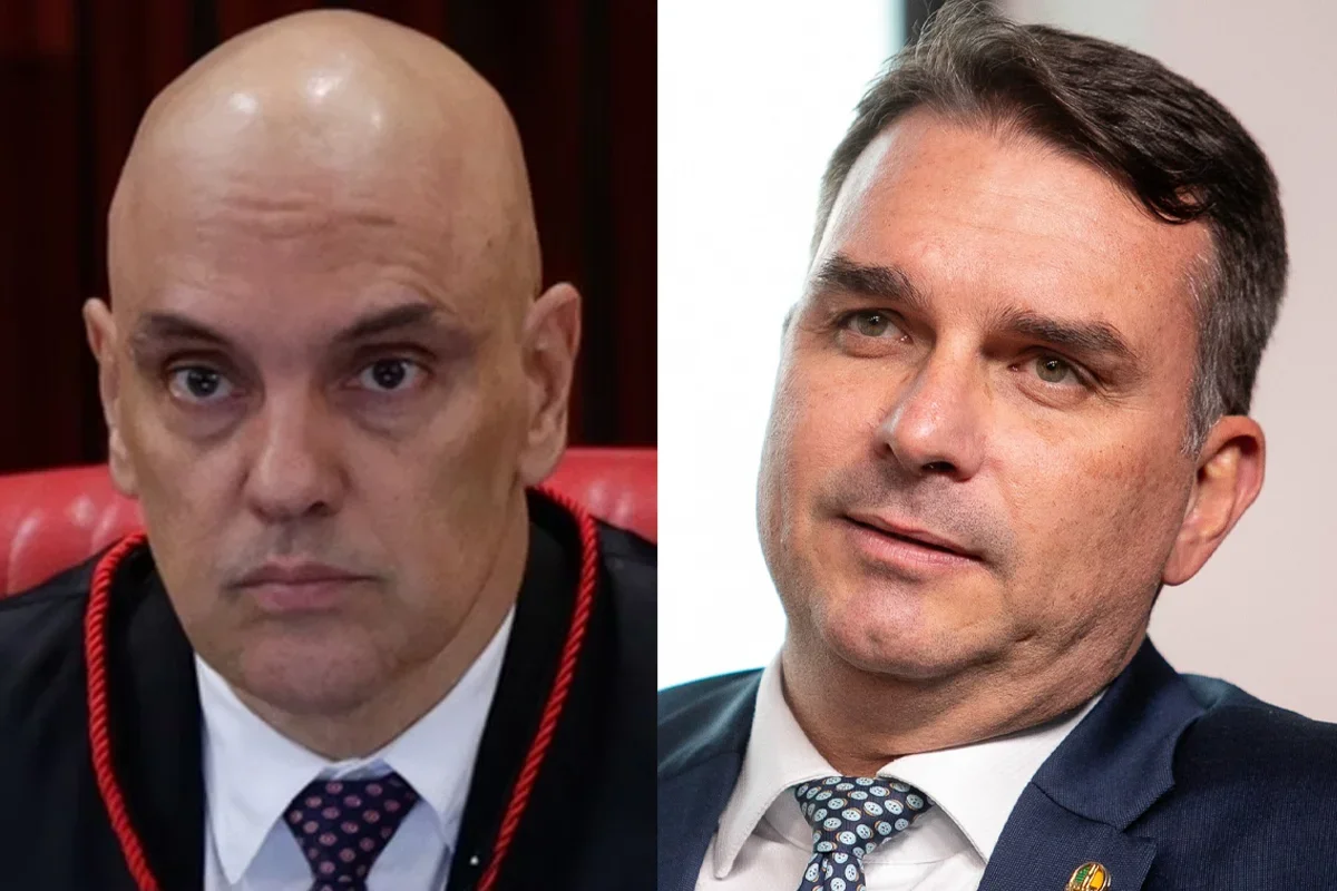 Flávio acompanha julgamento de Moraes pela TV de hotel em Fortaleza